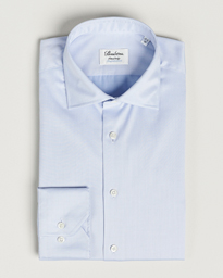  Fitted Body Twofold Stretch Shirt Light Blue
