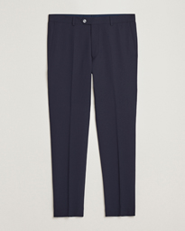  Denz Structured Wool Trousers Blue