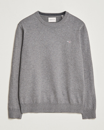  Classic Cotton Crew Neck Dark Grey Melange