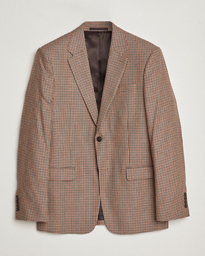  Wool Checked Blazer Beige/Brown