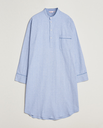 Cotton Pullover Nightshirt Light Blue
