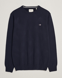  Lambswool Crew Neck Pullover Marine