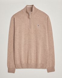  Lamsbwool Half Zip Dark Sand