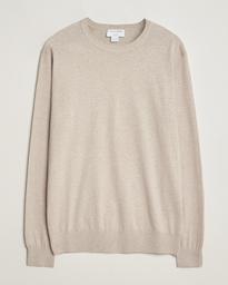  Michas Cotton/Linen Knitted Sweater Soft Latte