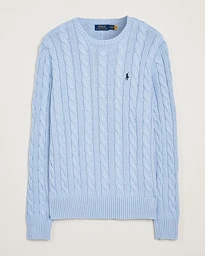  Cotton Cable Pullover Blue Hyacinth