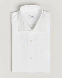  Cotton Twill Dress Shirt White