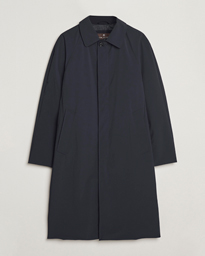  Long Nylon Raglan Coat Navy