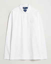  Wimbledon Long Sleeve Polo Ceramic White