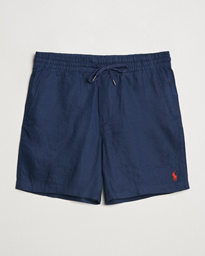  Prepster Drawstring Linen Shorts Newport Navy
