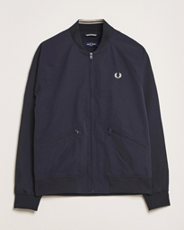  Textured Tennis Bomber Jacket Navy