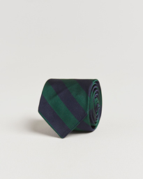 Kamakura Shirts Vintage Ivy Regimental Stripe Silk Tie Navy/Green