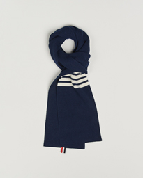  Cashmere Rib Scarf Navy