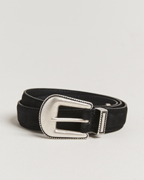  Western Suede Belt 2,5 cm Black