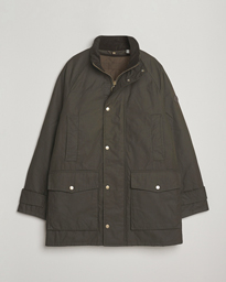  Double Decker Waxed Jacket Dark Sage