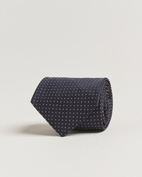  Silk Jacquard Tie Navy/White