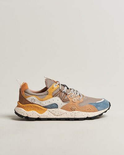 Flower Mountain Yamano 3 Suede/Nylon Mesh Sneaker Grey Multi