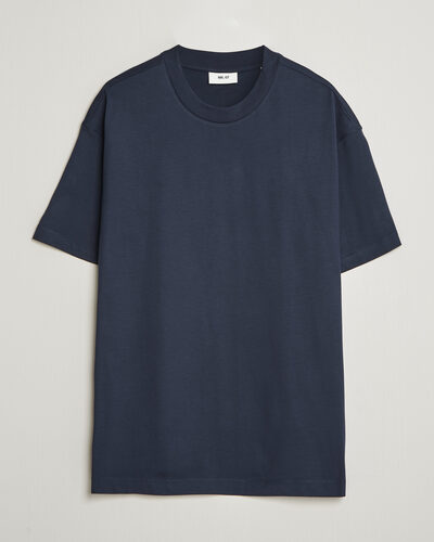 NN07 Lionel Suvin Cotton Crew Neck T-Shirt Navy Blue