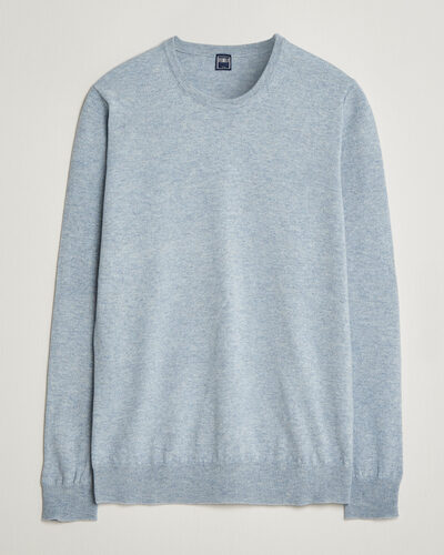 Fedeli Pure Cashmere Crew Neck Light Blue