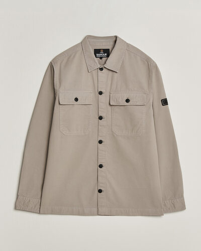 Barbour International Arlo Cotton Overshirt Concrete