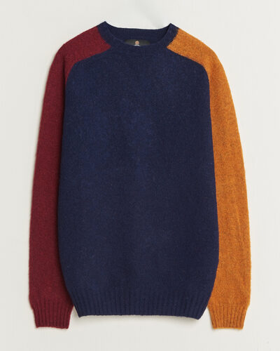 Barbour Lifestyle Scottish Made Block Colour Crew Navy
