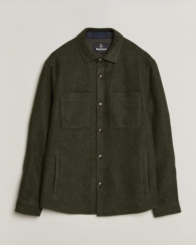 Barbour Lifestyle Marltown Tailored Wool Blend Overshirt Sage