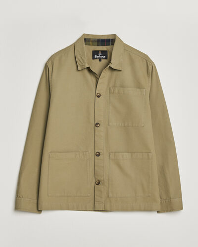 Barbour Lifestyle Tartan trimed Washed Overshirt Mushroom