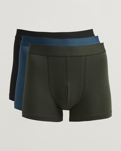 Bread & Boxers 3-Pack Boxer Brief Green/Blue/Black