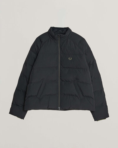 Fred Perry Raglan Sleeve Padded Jacket Black