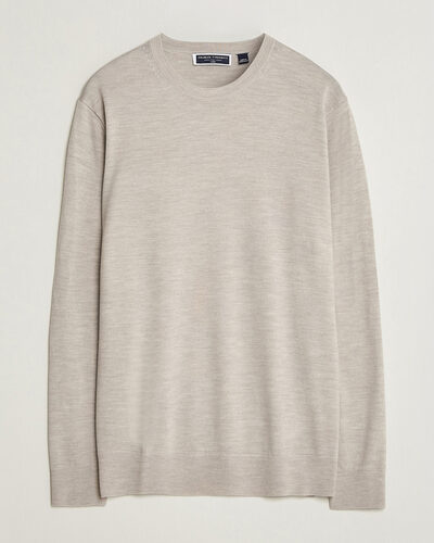 Charles Tyrwhitt Pure Merino Crew Neck Jumper Limestone