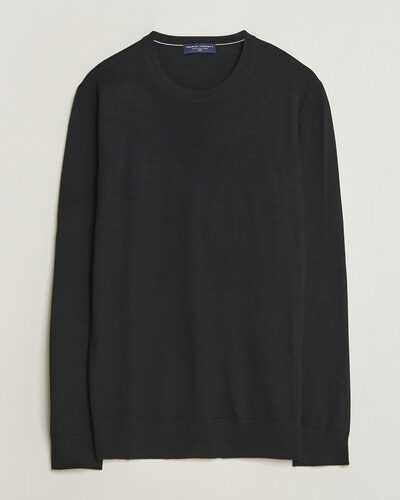 Charles Tyrwhitt Pure Merino Crew Neck Jumper Black