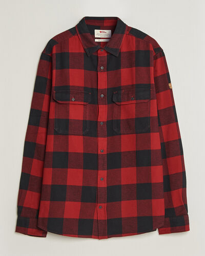 Fjällräven Övik Heavy Flannel Shirt Red/Black