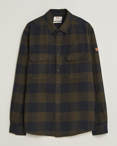 Fjällräven Övik Heavy Flannel Shirt Deep Forest