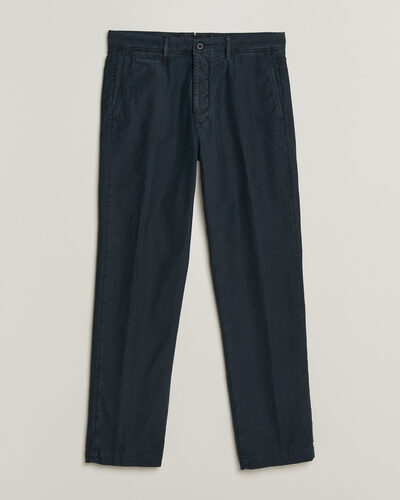Incotex Regular Fit Garment Dyed Slacks Navy