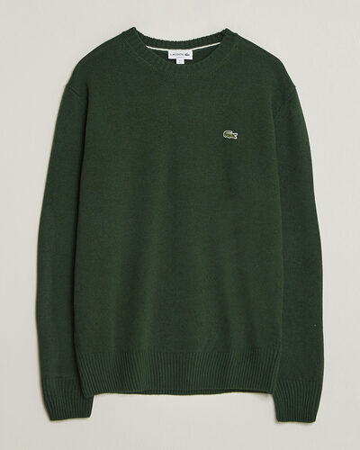 Lacoste Carded Wool Crew Neck Sinople