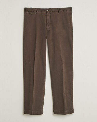 Santaniello Washed Cotton Trousers Brown
