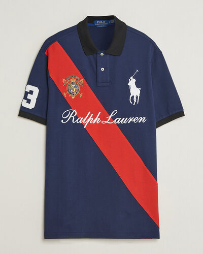 Polo Ralph Lauren Classic Fit Diagonal Stripe Polo Newport Navy