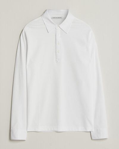 Tiger of Sweden Tanner Mercerized Cotton Polo Pure White