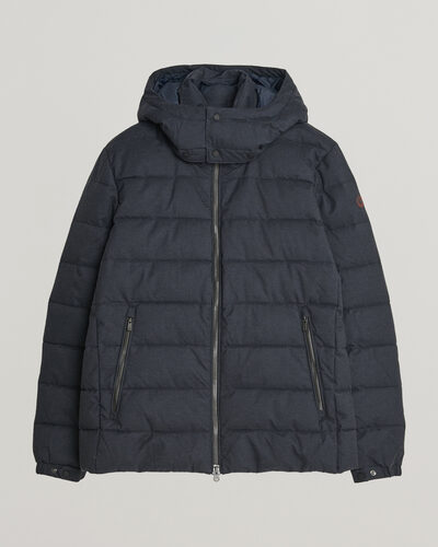 Save The Duck Constantin Padded Flannel Jacket Navy Blue Melange