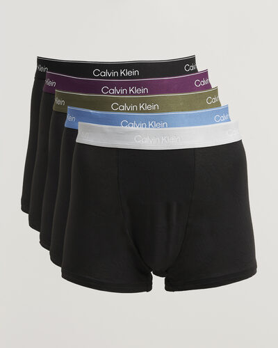 Calvin Klein 5-Pack Icon Cotton Stretch Relaxed Trunk Black
