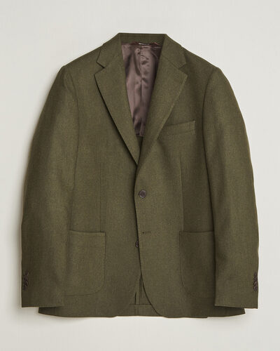Morris Flannel Suit Blazer Green