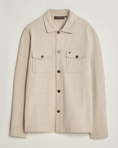 Morris Andrew Jersey Overshirt Khaki