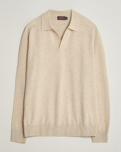 Morris Wilfred Cashmere Resort Polo Off White