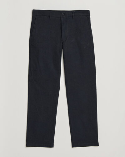 NN07 Aden Brushed Cotton Trousers Deep Navy