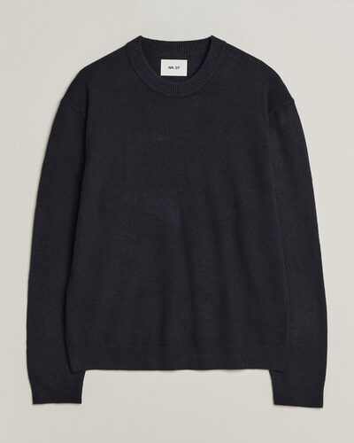 NN07 Raz Lambswool Knitted Sweater Deep Navy