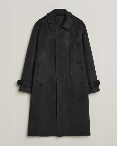 NN07 Gibson Wool/Cashmere Coat Dark Grey