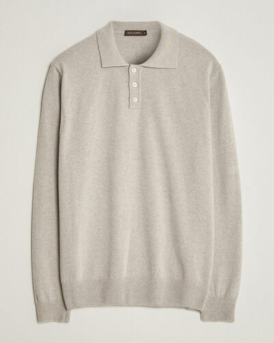 Oscar Jacobson Pepe Wool/Cashmere Polo Light Beige