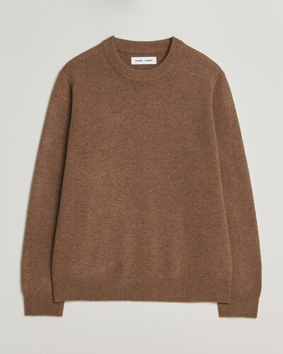 Samsøe Samsøe Isak Knitted Crew Neck Lead Gray