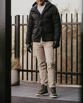 Den varmende dunjakken