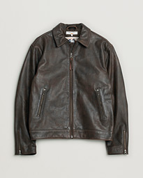 Nudie Jeans Eddy Rider Leather Jacket Brown L