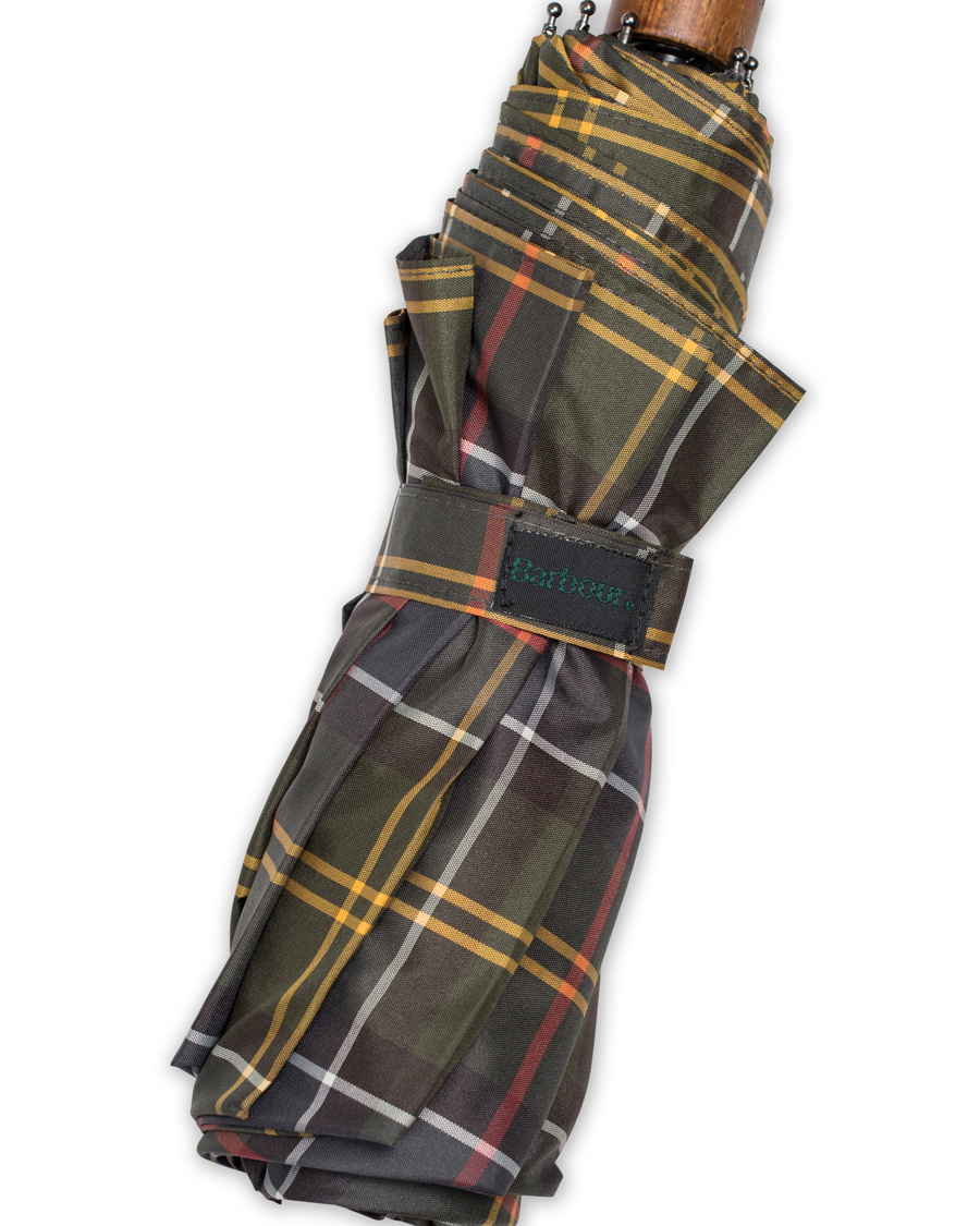 Herre | Barbour Lifestyle Classic Telescopic Umbrella Tartan | Barbour Lifestyle | Classic Telescopic Umbrella Tartan